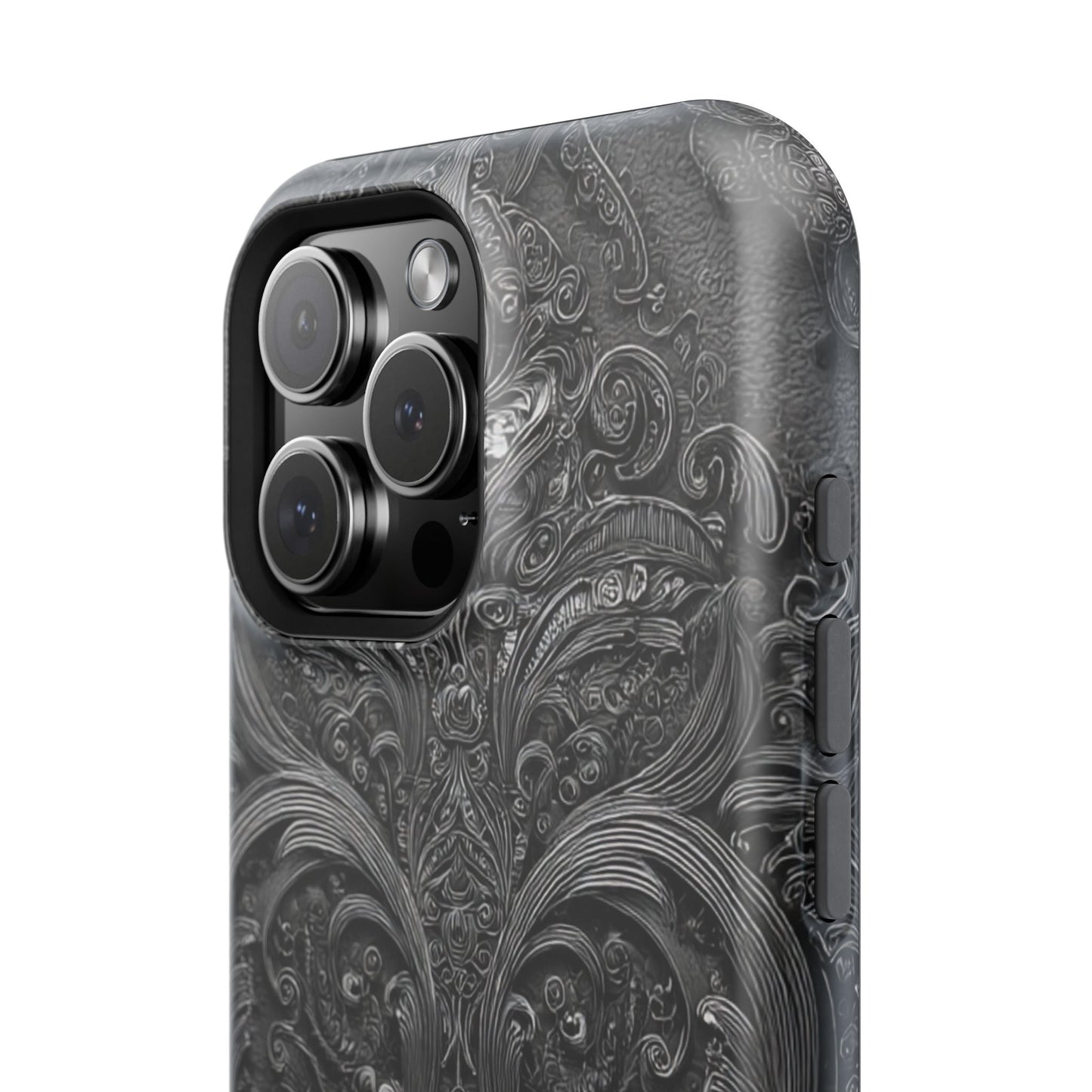 Phone Cases - Elegant Vintage Black Lace Design Printify