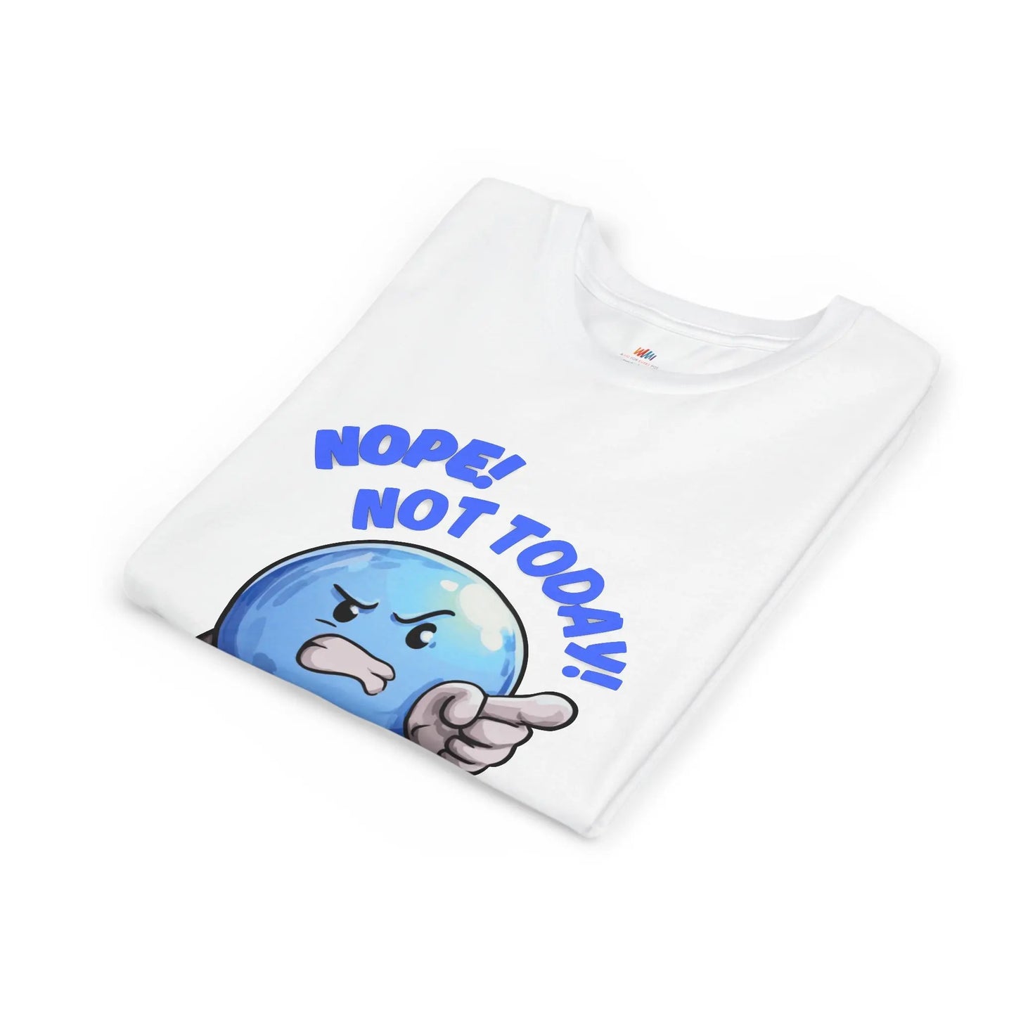 Funny Emoji Nope Not Today Youth Tee Printify