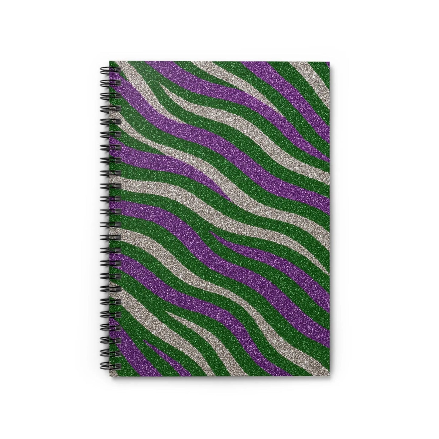 Vibrant Zebra Print Spiral Notebook, Stylish Journal, Gift for Students, School Supplies, Coloring Book, Note-taking, Office Decor Printify