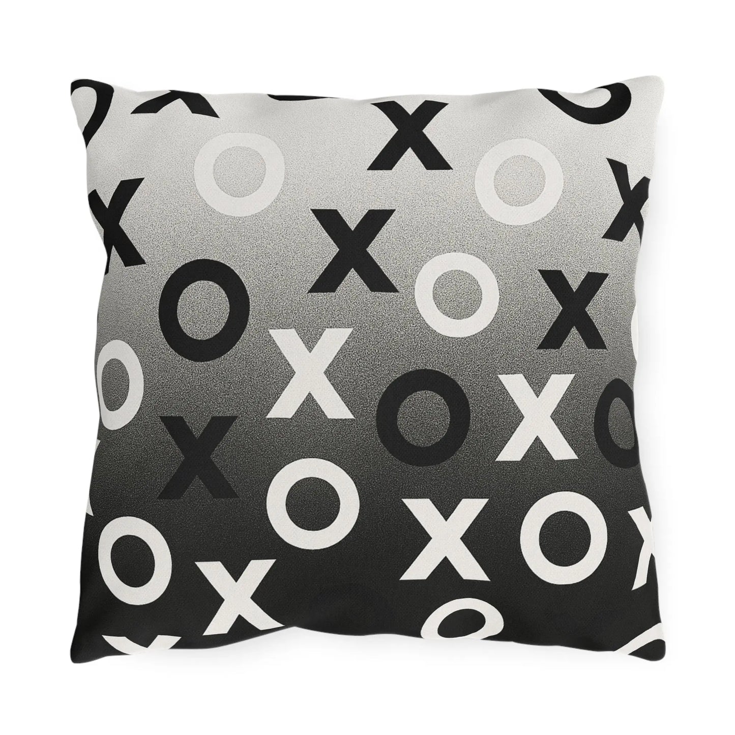 Modern Outdoor Pillows, Cozy Patio Decor, Minimalist XO Design Throw Cushions, Garden Accessories, Outdoor Living Essentials, Stylish Home Decor Printify