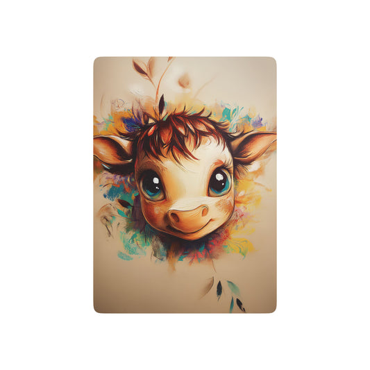 Highland Cow Artistic Playing Cards Set, Poker Cards with Unique Designs, Gift for Card Game Lovers, Fun Family Game, Housewarming Gift