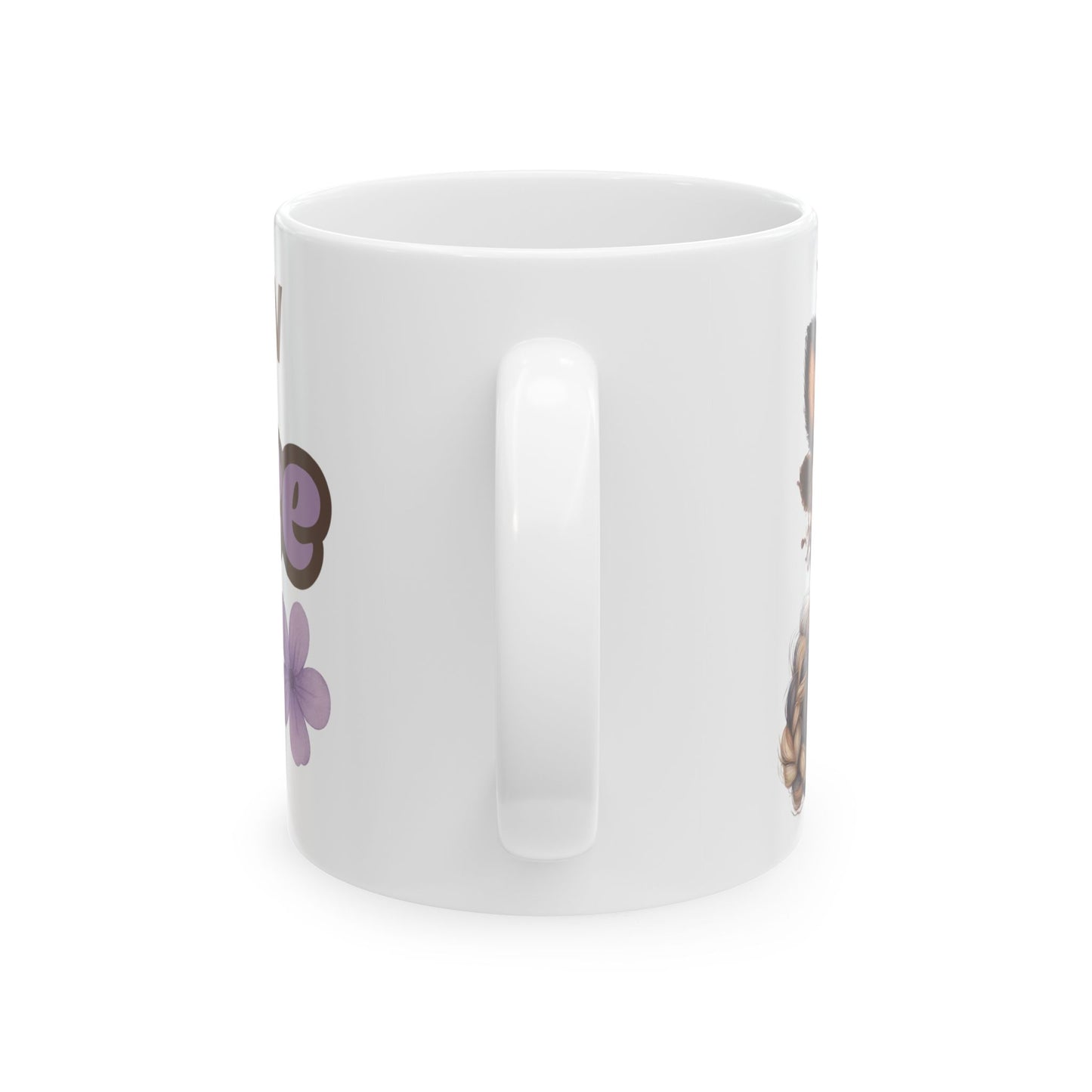 Cowgirl Pony Coffee Mug Yee Haw Coffee White Glossy Cup 11oz and 15oz