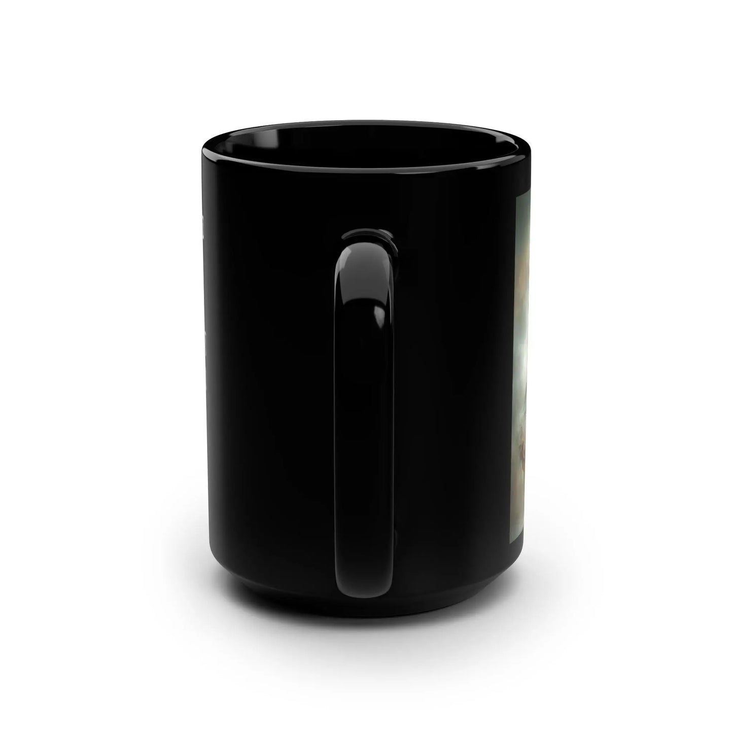 Mug: Gothic Child and Enchanting Bear 15oz Black Mug with Poem Printify