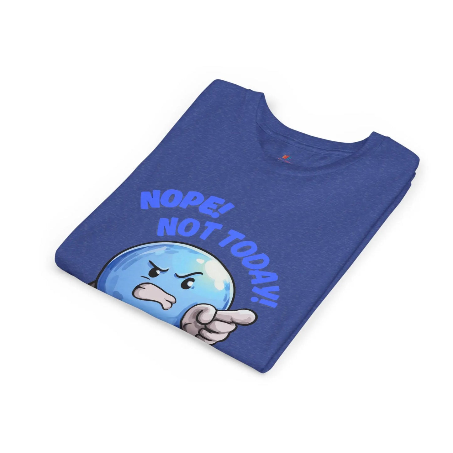 Funny Emoji Nope Not Today Youth Tee Printify