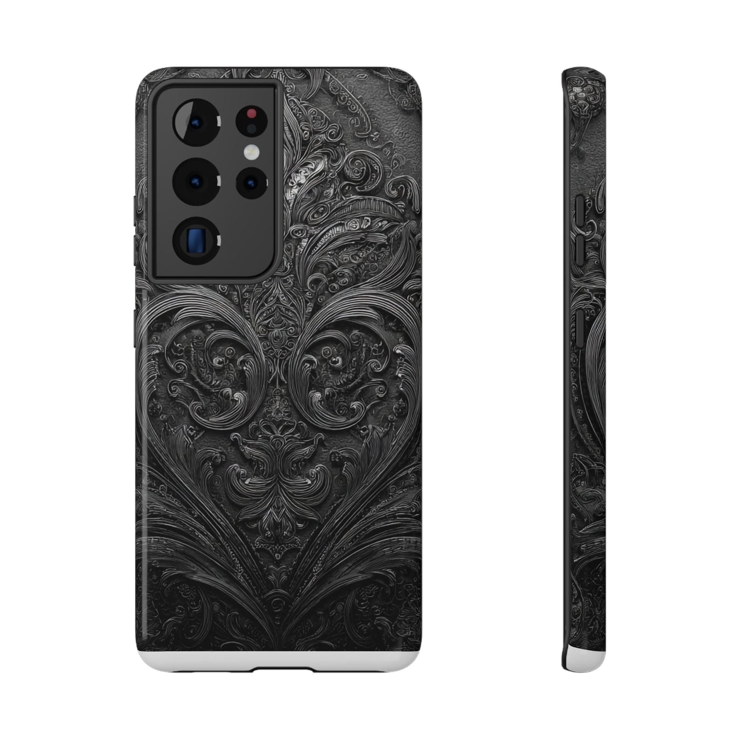 Phone Cases - Elegant Vintage Black Lace Design Printify