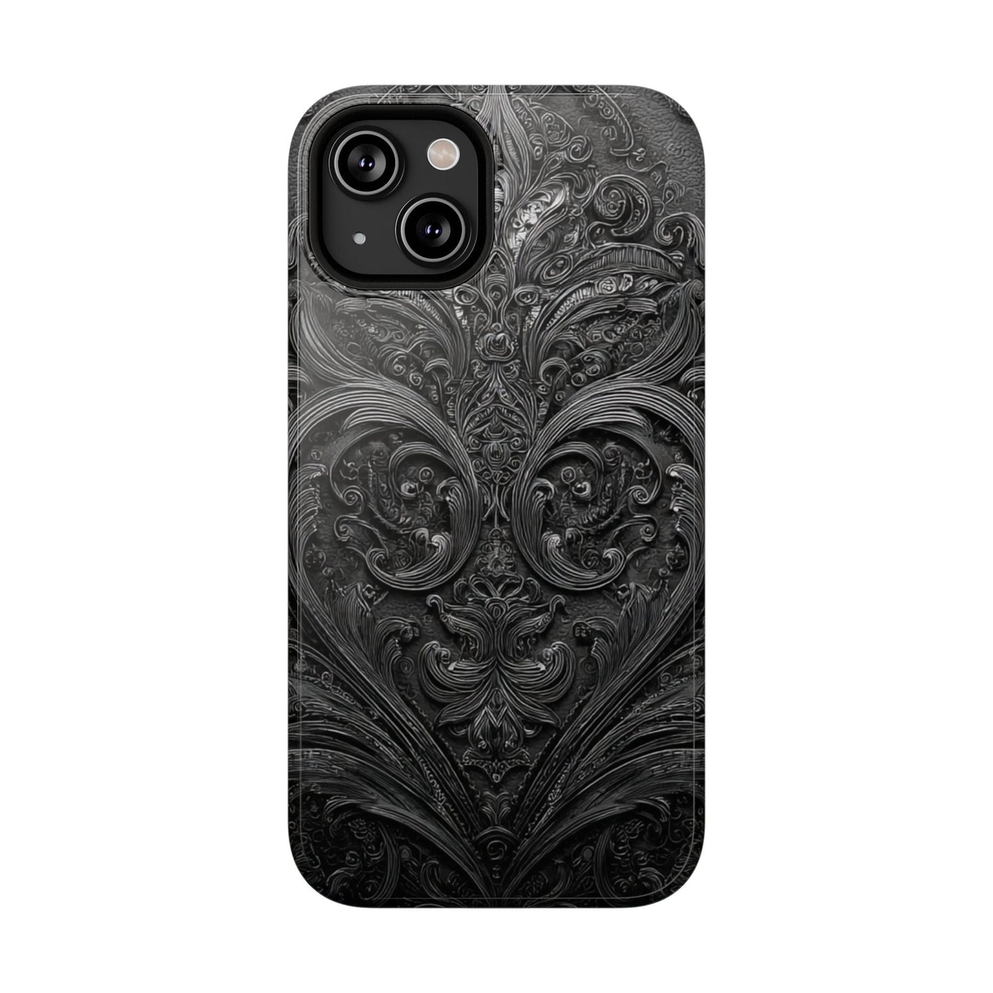 Phone Cases - Elegant Vintage Black Lace Design Printify