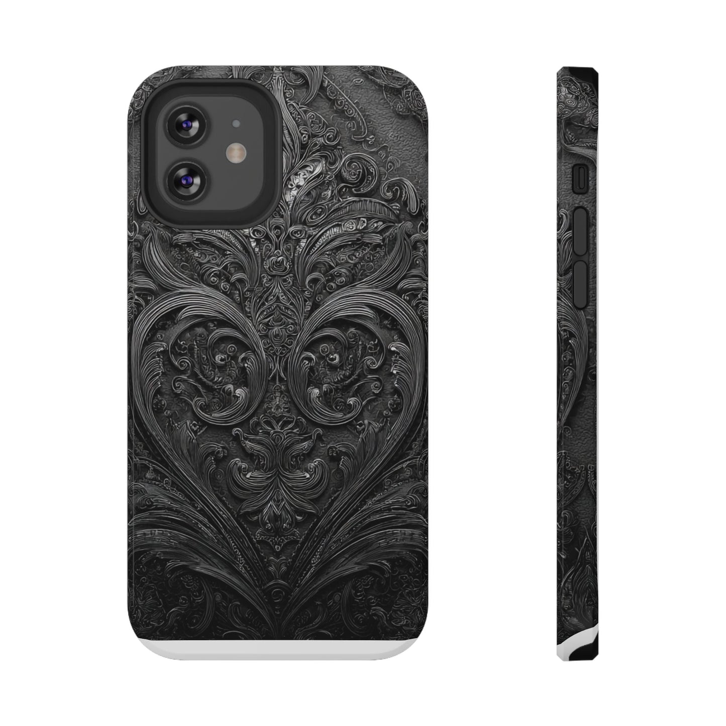 Phone Cases - Elegant Vintage Black Lace Design Printify