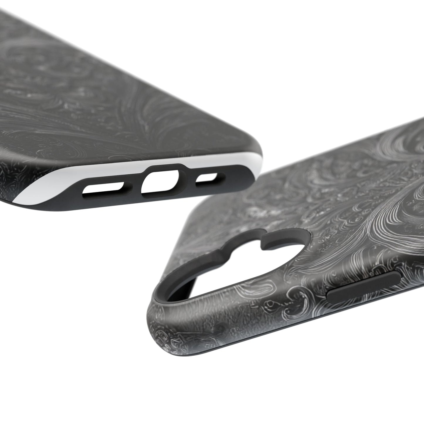 Phone Cases - Elegant Vintage Black Lace Design Printify