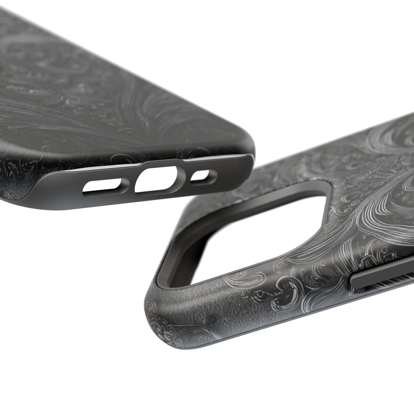 Phone Cases - Elegant Vintage Black Lace Design Printify