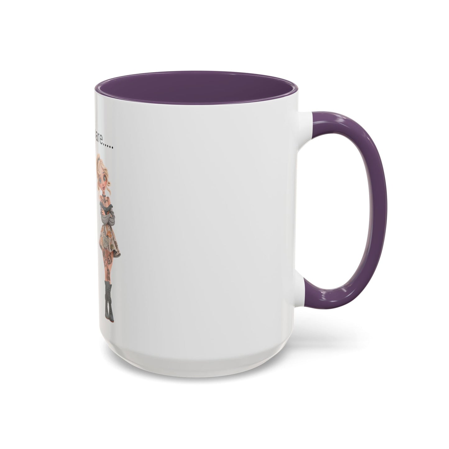 Funny IDGAF Mug, Sarcastic Coffee Cup, Design on (Front) Novelty Gift for Friends, Coworkers, 11oz, 15oz Printify