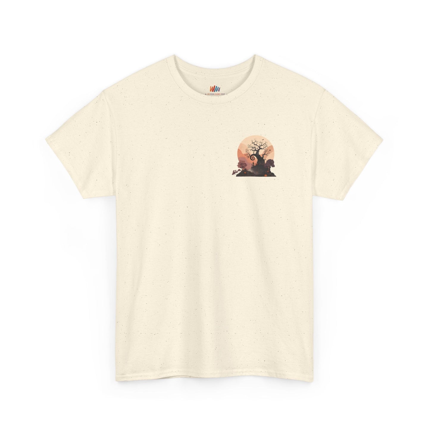 Spooky Sunset Tee, Halloween Shirt, Fall Apparel, Unisex Graphic Tee, Autumn Vibes, Cozy Casual Wear Printify