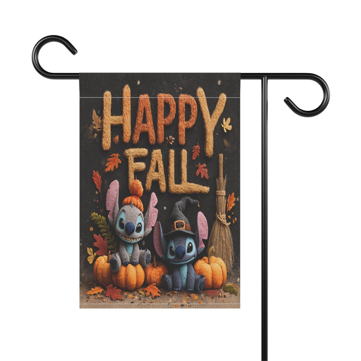 Autumn Garden Banner, Fall Decor, Happy Fall Flag, Outdoor Home Decoration, Halloween Yard Sign, Seasonal Garden Flag Printify