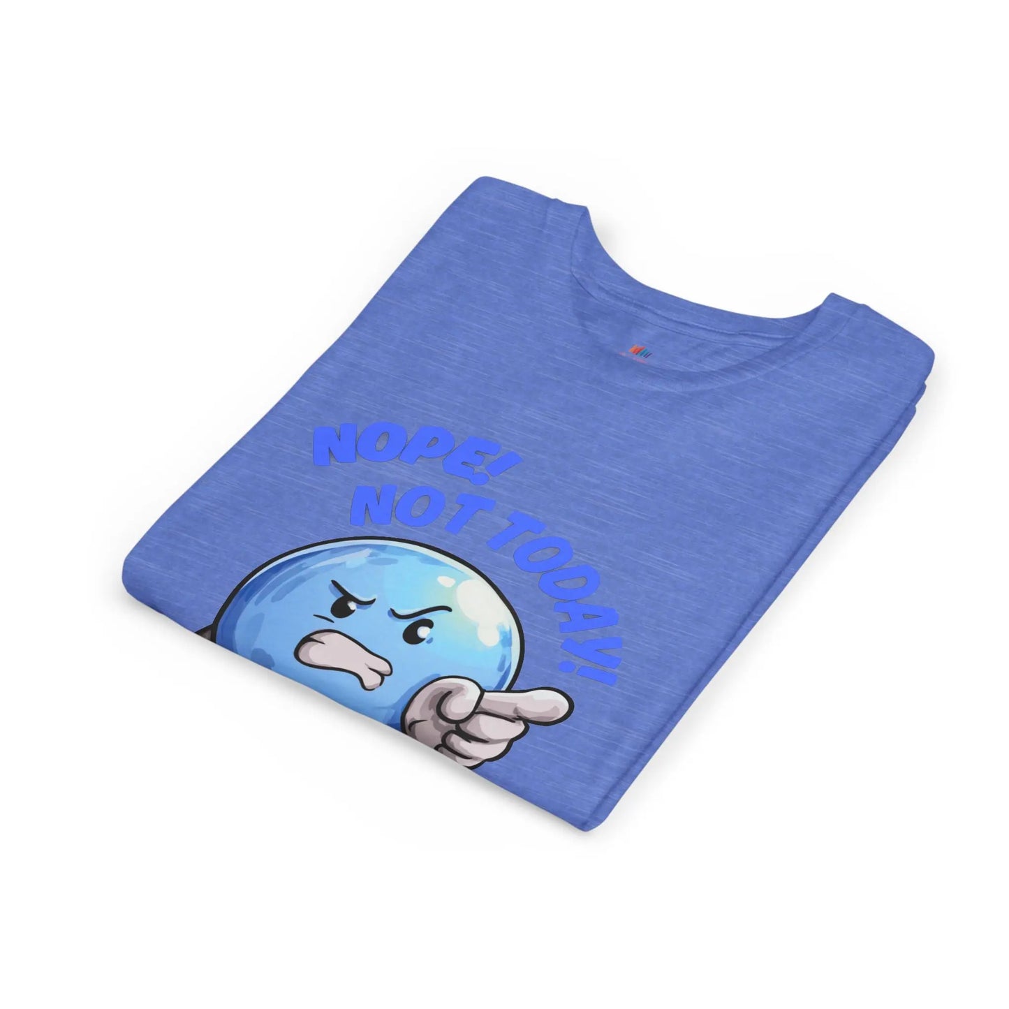 Funny Emoji Nope Not Today Youth Tee Printify