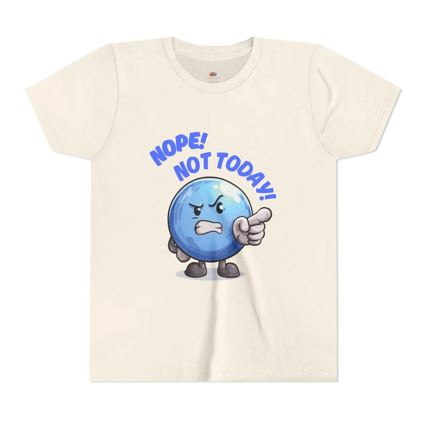 Funny Emoji Nope Not Today Youth Tee Printify
