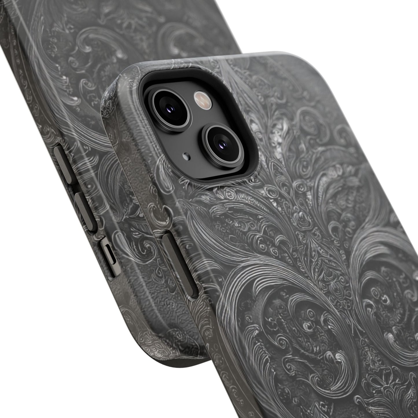 Phone Cases - Elegant Vintage Black Lace Design Printify
