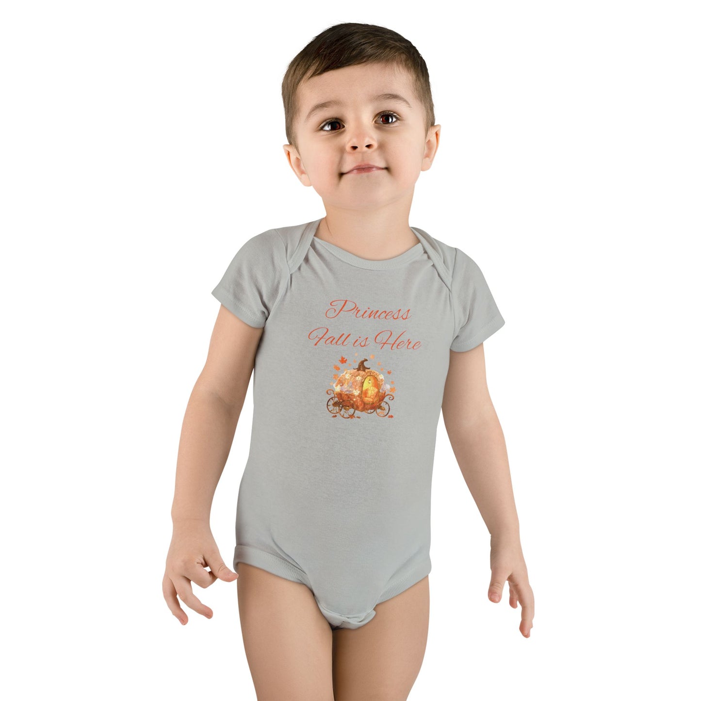 Baby Onesie, Princess Fall is Here - Personalizable Infant Bodysuit, Fall Pumpkin Carriage, Halloween Outfit, Baby Shower Gift, Custom Baby