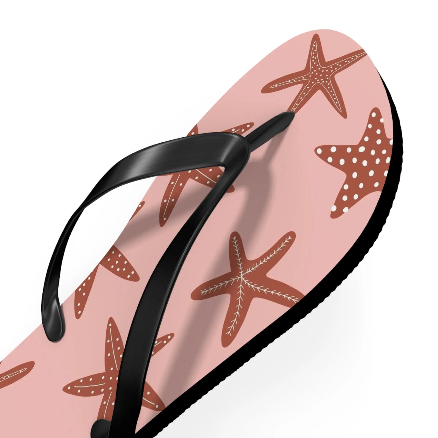Cute Starfish Flip Flops for Beach, Summer, Pool Days, Vacation, Gift for Her, Nautical Printify