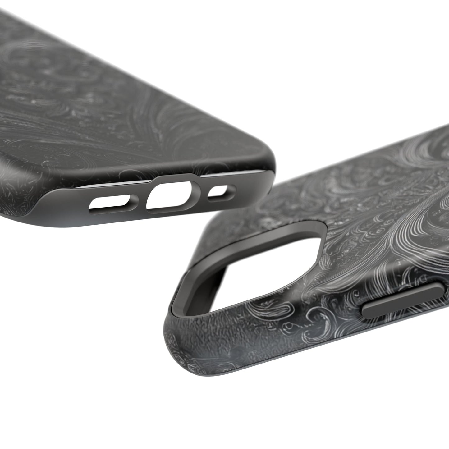 Phone Cases - Elegant Vintage Black Lace Design Printify