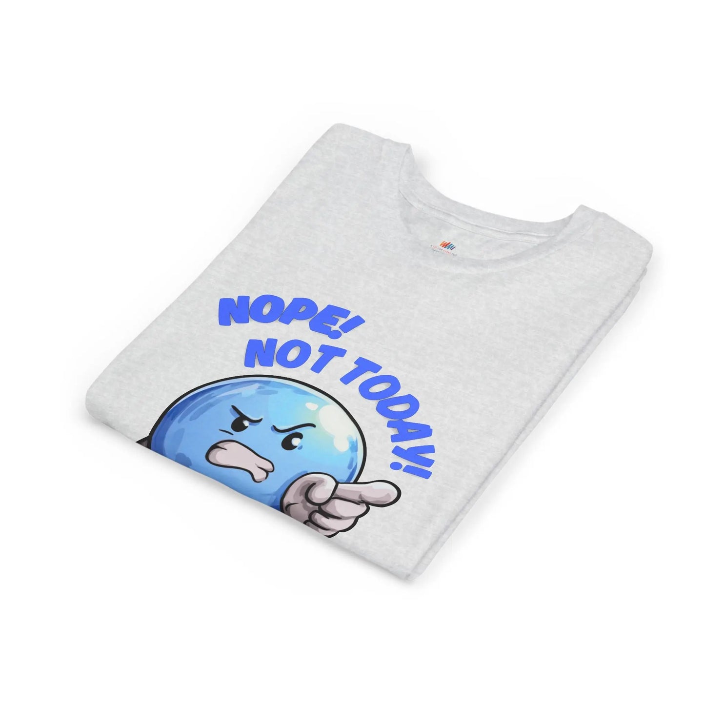 Funny Emoji Nope Not Today Youth Tee Printify