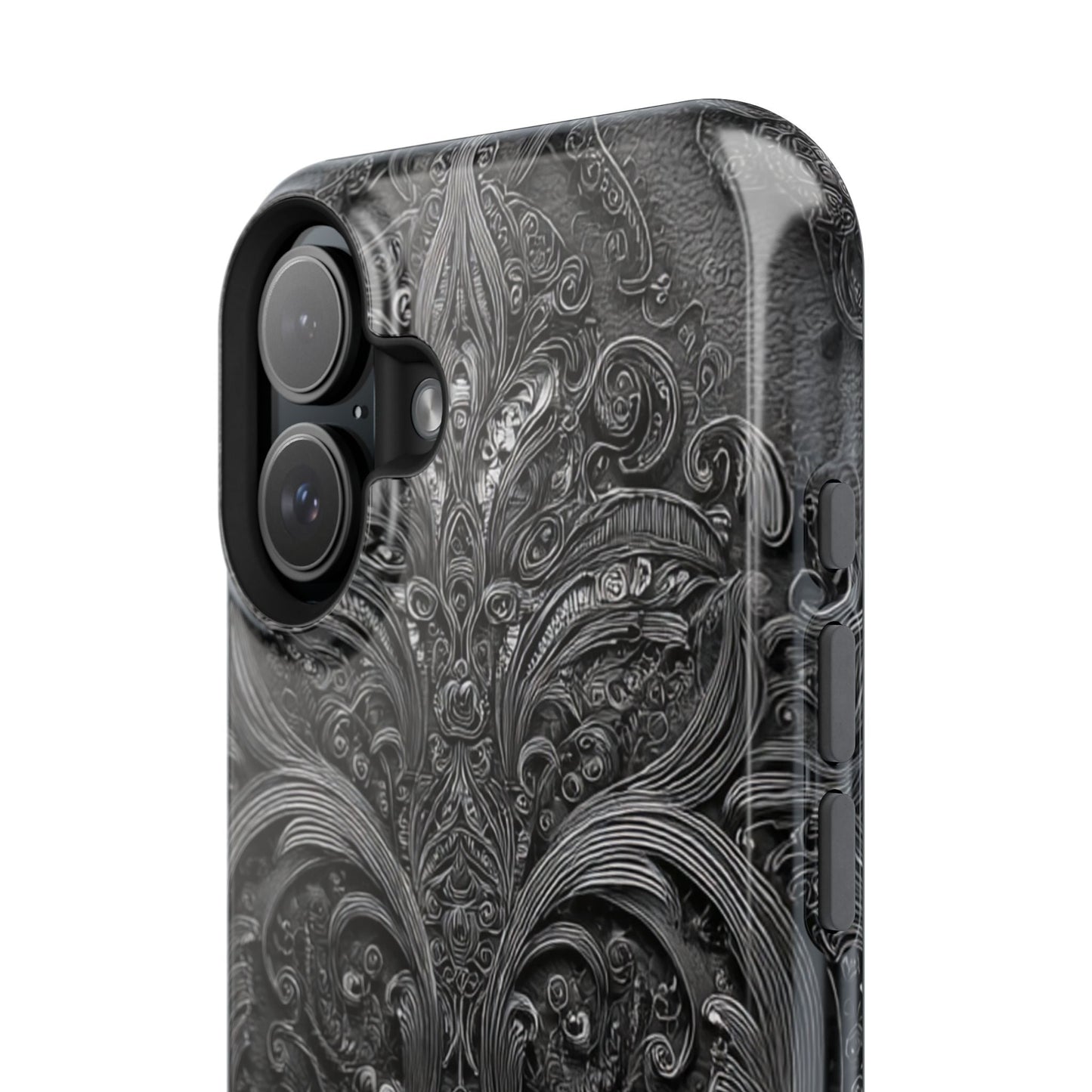 Phone Cases - Elegant Vintage Black Lace Design Printify