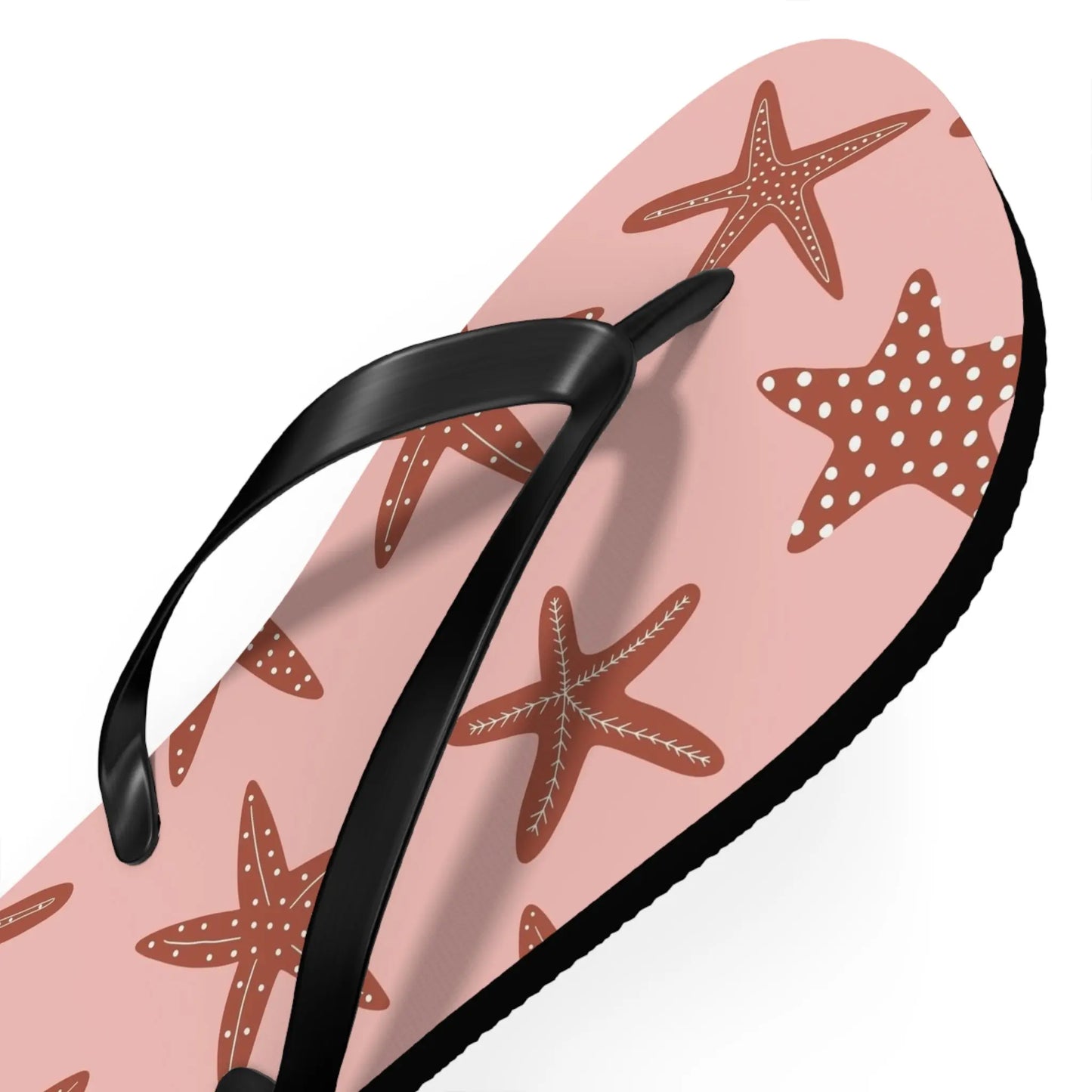 Cute Starfish Flip Flops for Beach, Summer, Pool Days, Vacation, Gift for Her, Nautical Printify