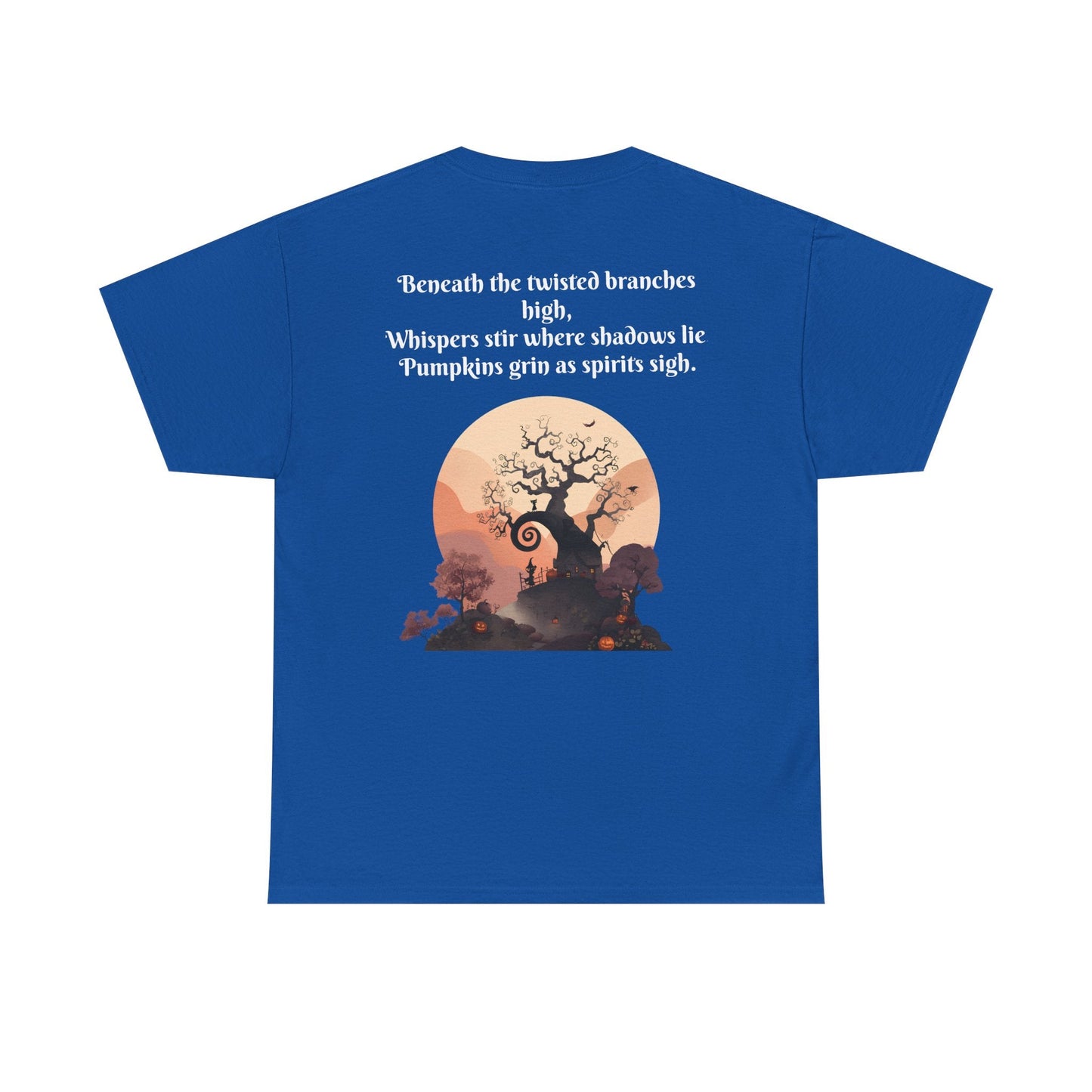 Spooky Sunset Tee, Halloween Shirt, Fall Apparel, Unisex Graphic Tee, Autumn Vibes, Cozy Casual Wear Printify