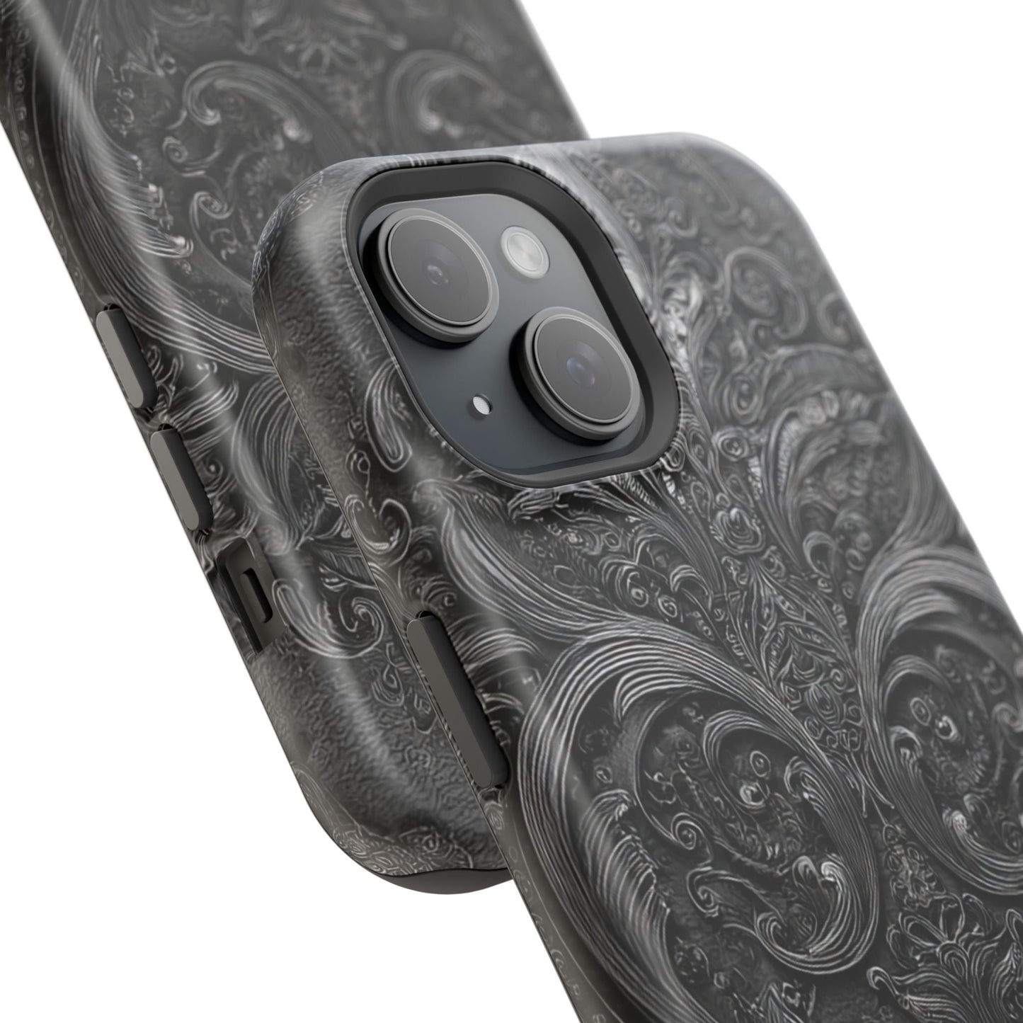 Phone Cases - Elegant Vintage Black Lace Design Printify