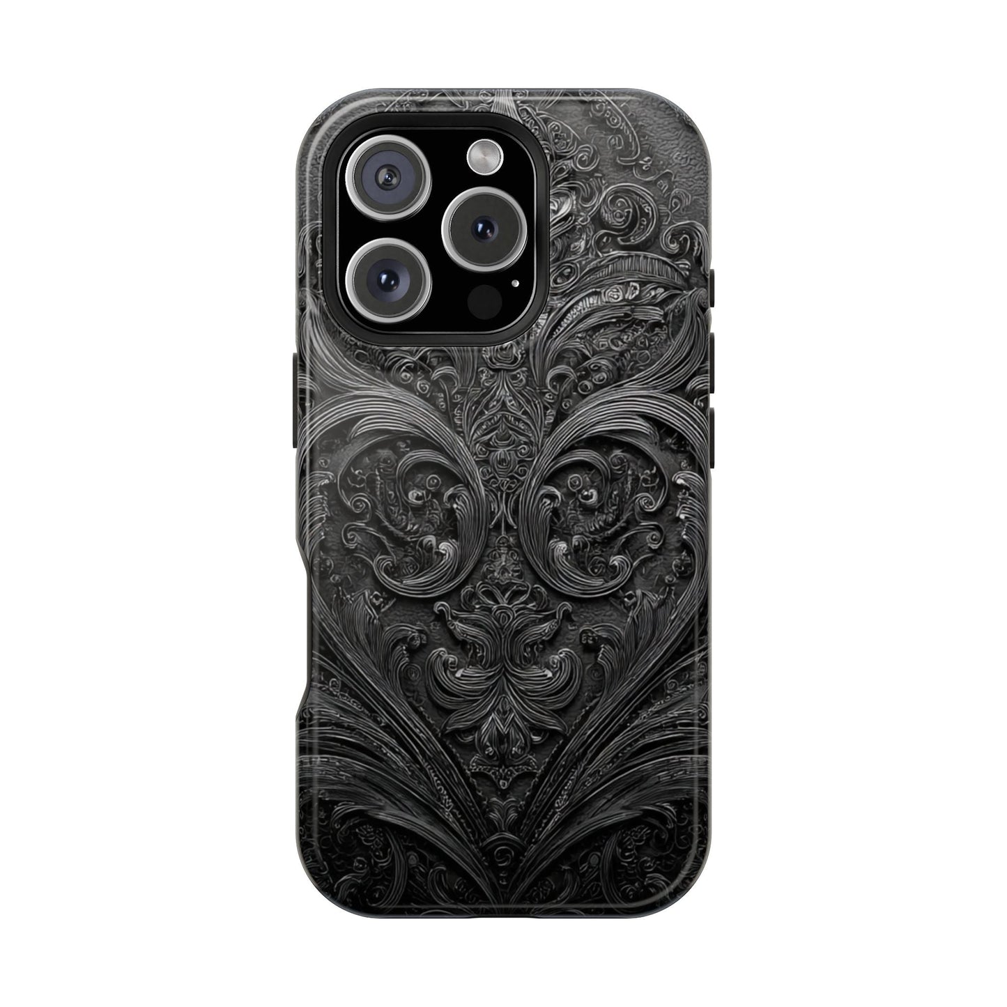 Phone Cases - Elegant Vintage Black Lace Design Printify