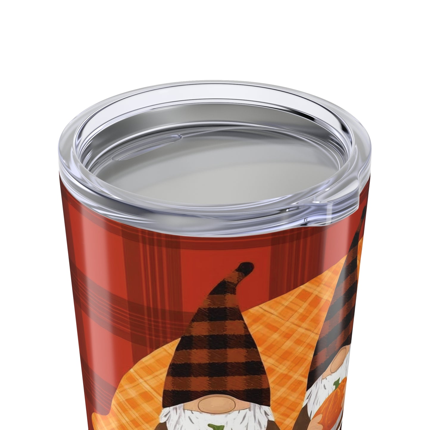 Thanksgiving Tumbler, Grateful Gnome Travel Mug, Fall Vibes Drinkware, Autumn Coffee Cup, Pumpkin Decor Tumbler, Holiday Gift