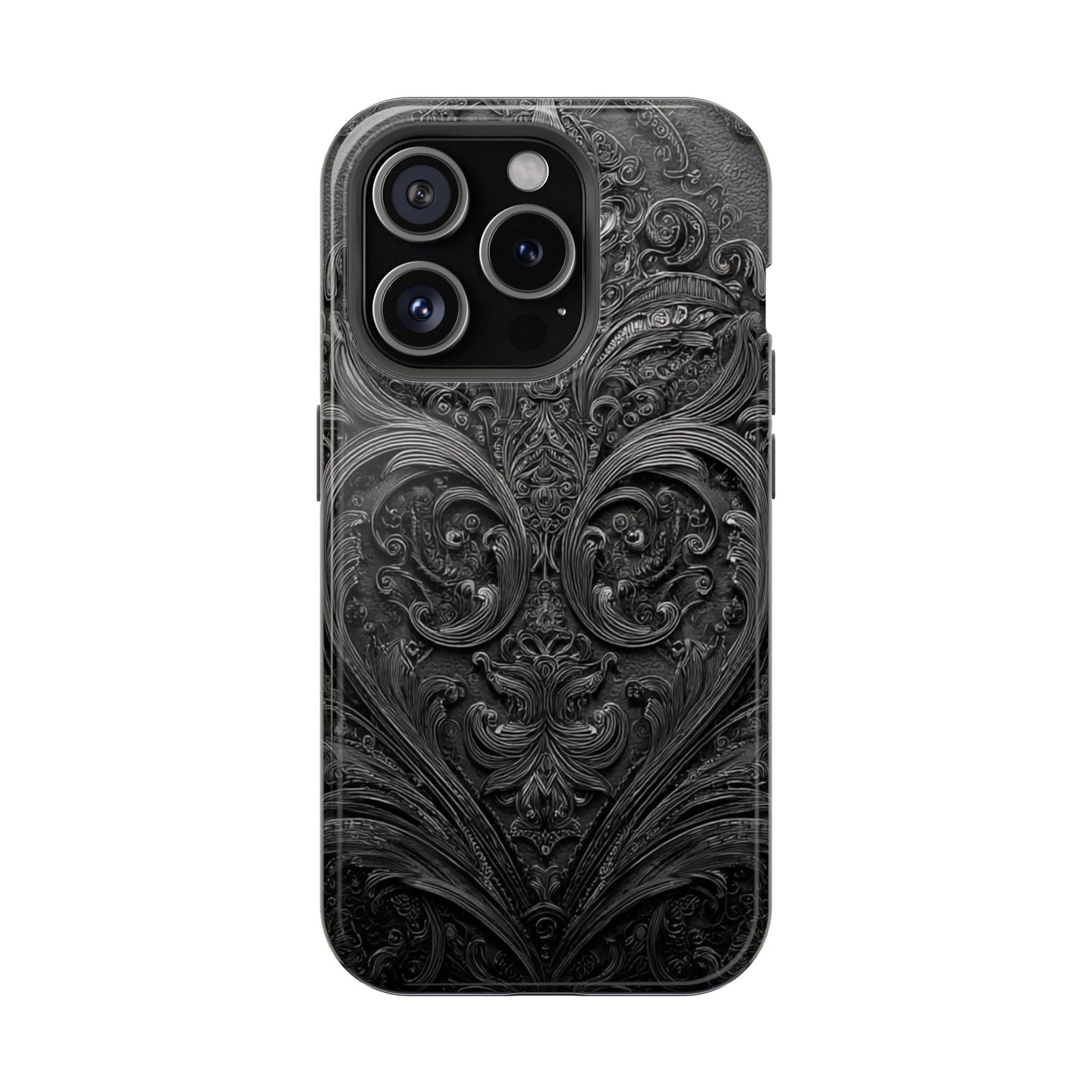Phone Cases - Elegant Vintage Black Lace Design Printify
