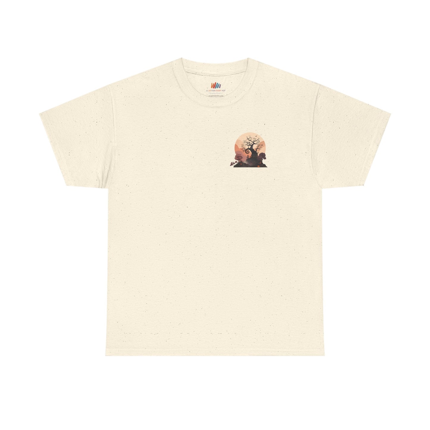 Spooky Sunset Tee, Halloween Shirt, Fall Apparel, Unisex Graphic Tee, Autumn Vibes, Cozy Casual Wear Printify