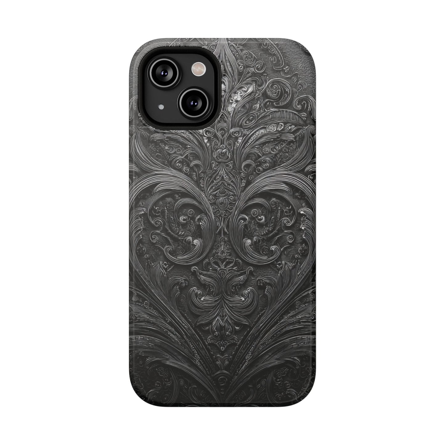 Phone Cases - Elegant Vintage Black Lace Design Printify