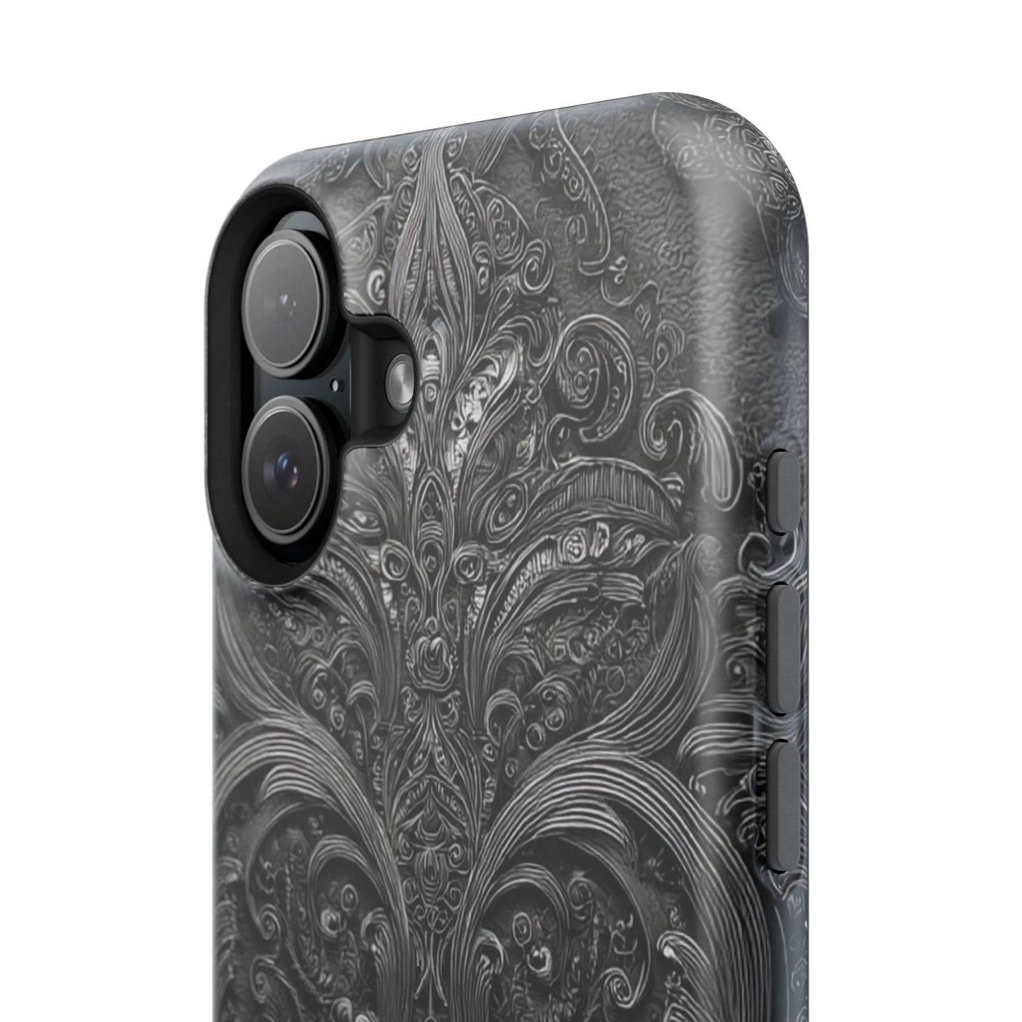Phone Cases - Elegant Vintage Black Lace Design Printify