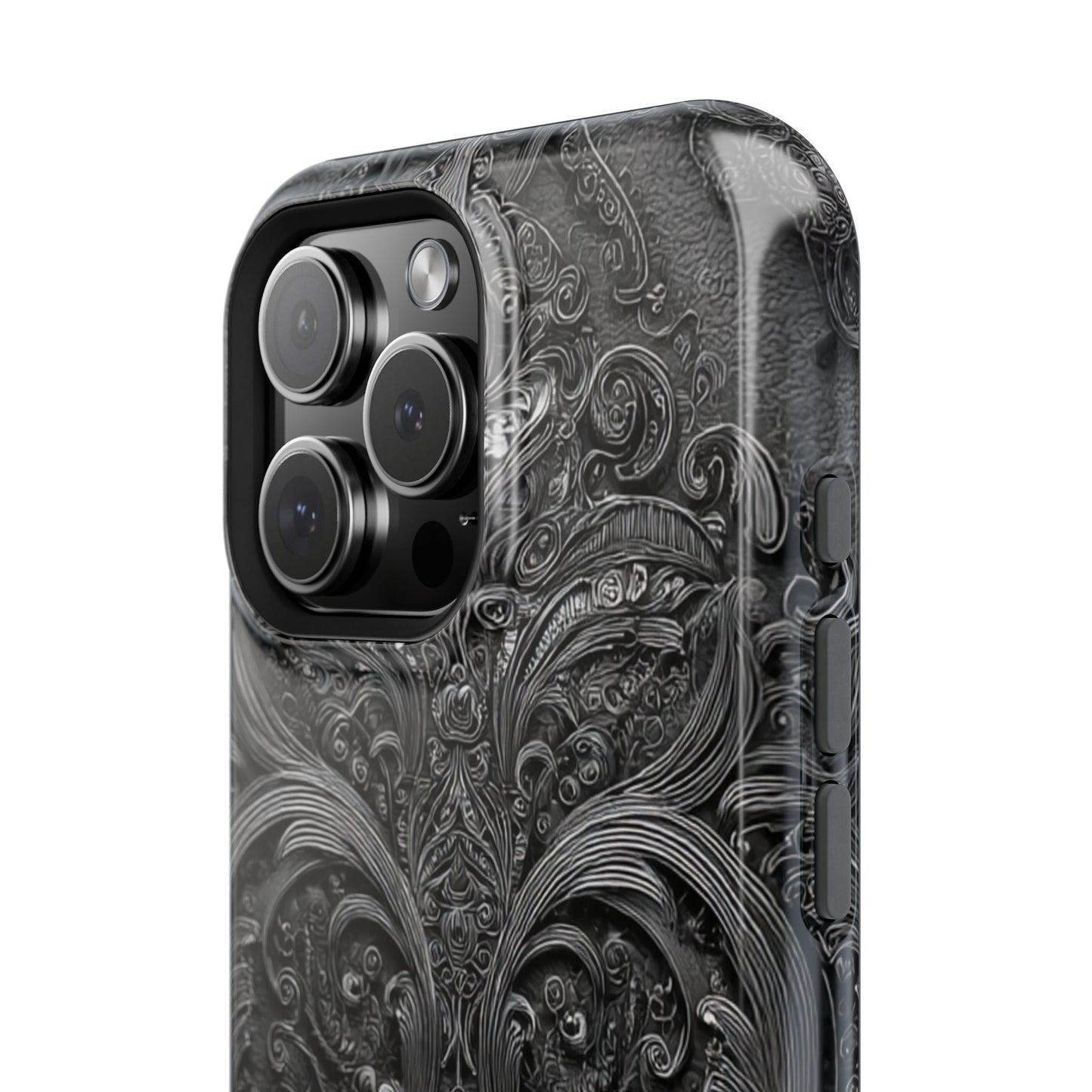 Phone Cases - Elegant Vintage Black Lace Design Printify