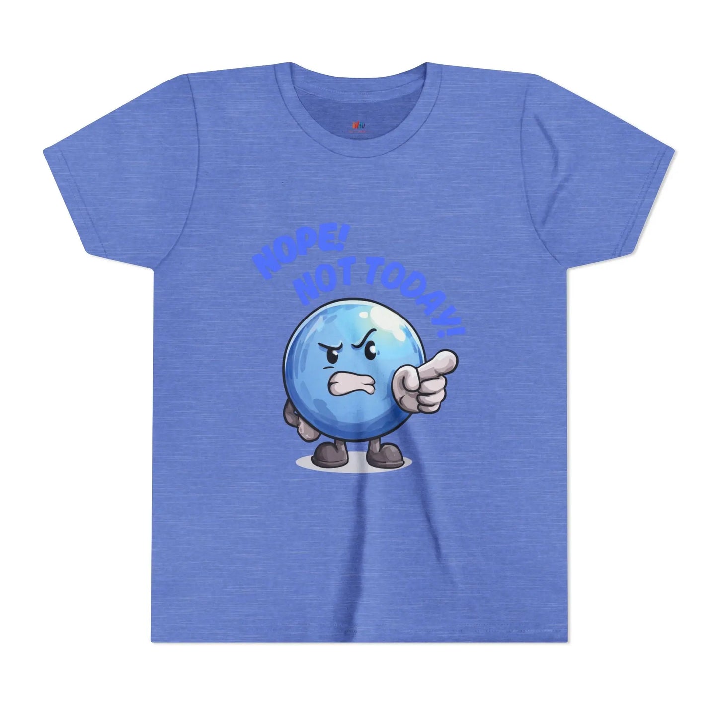 Funny Emoji Nope Not Today Youth Tee Printify