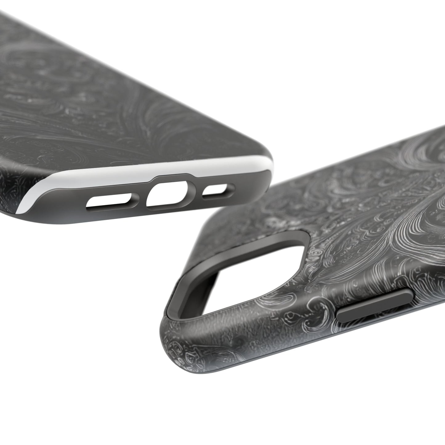 Phone Cases - Elegant Vintage Black Lace Design Printify
