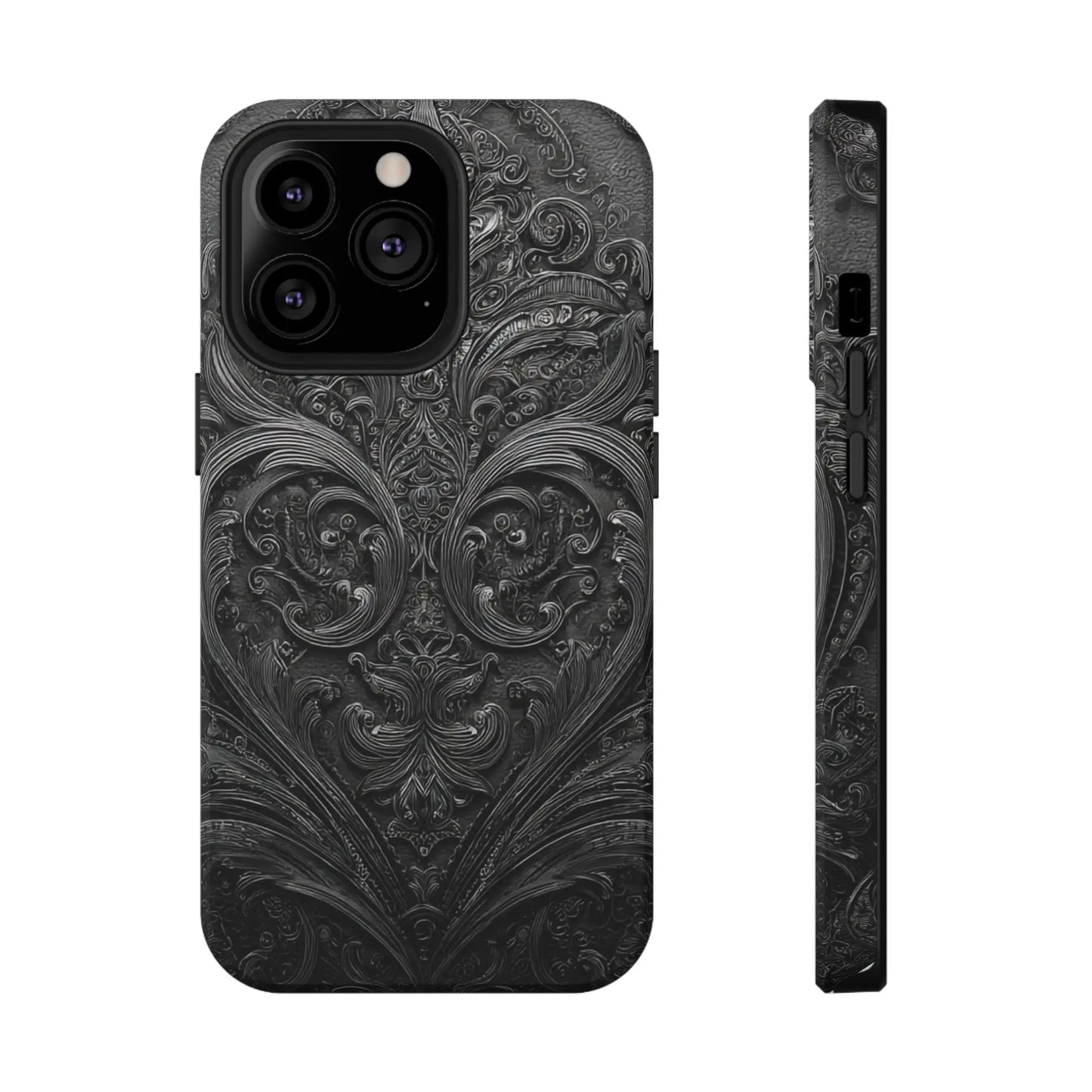 Phone Cases - Elegant Vintage Black Lace Design Printify
