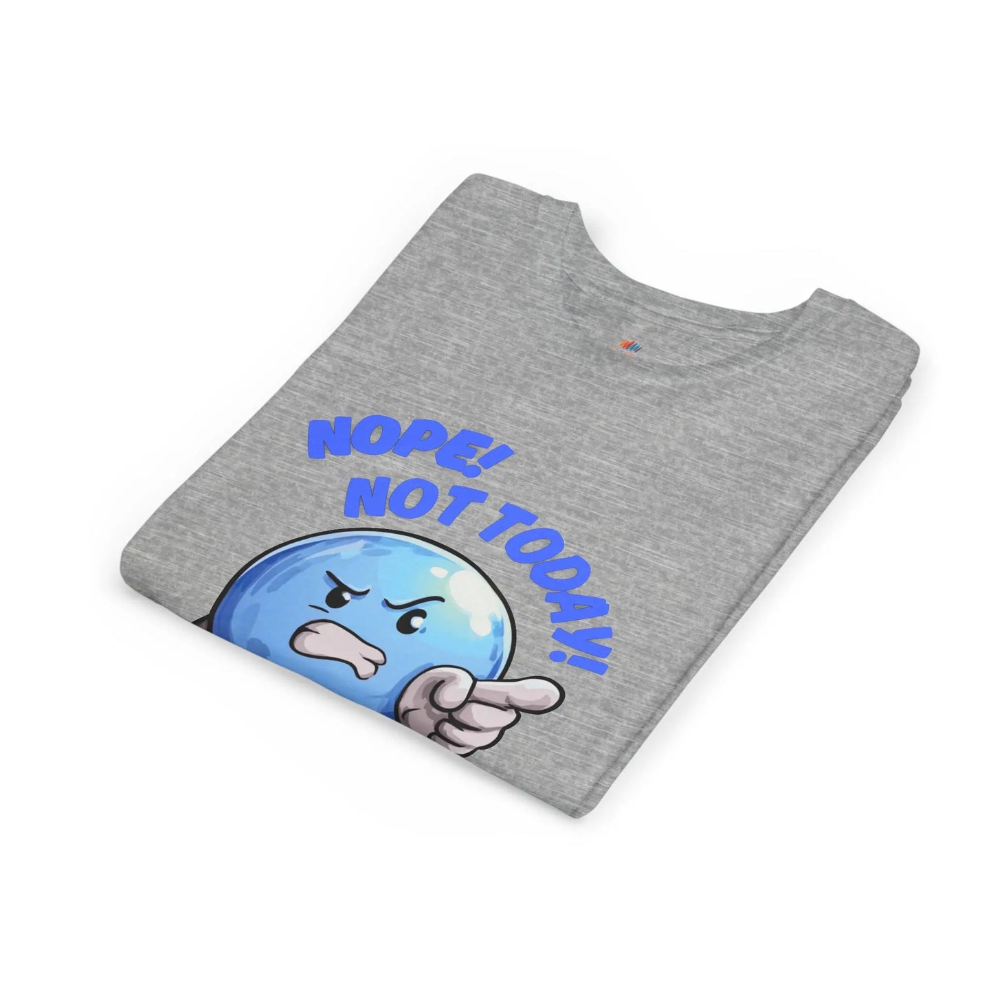 Funny Emoji Nope Not Today Youth Tee Printify