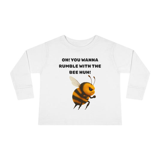 Funny Bee Rumble Youth Long Sleeve Tee