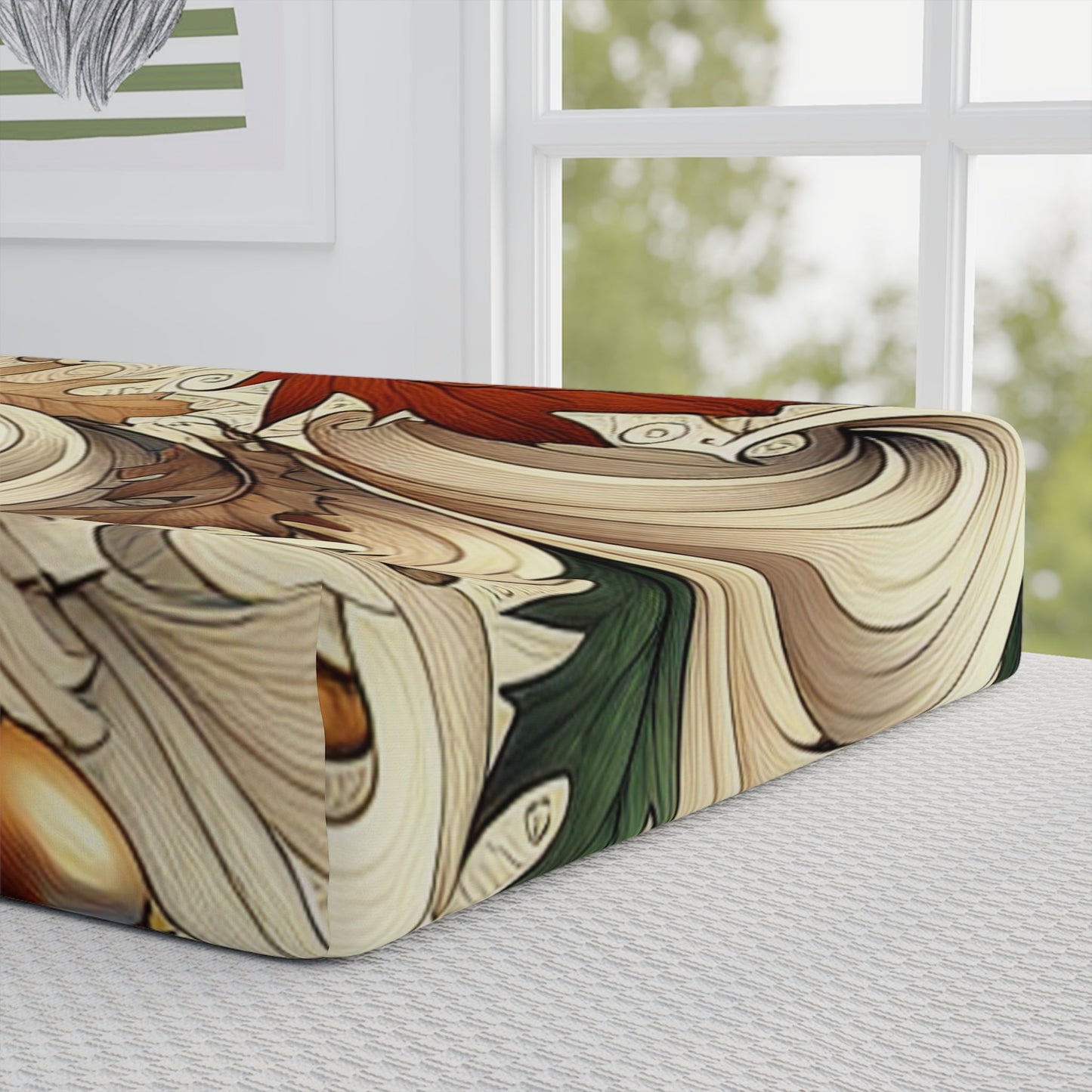 Changing Pad Cover - Autumn Themed Baby Nursery Decor Printify