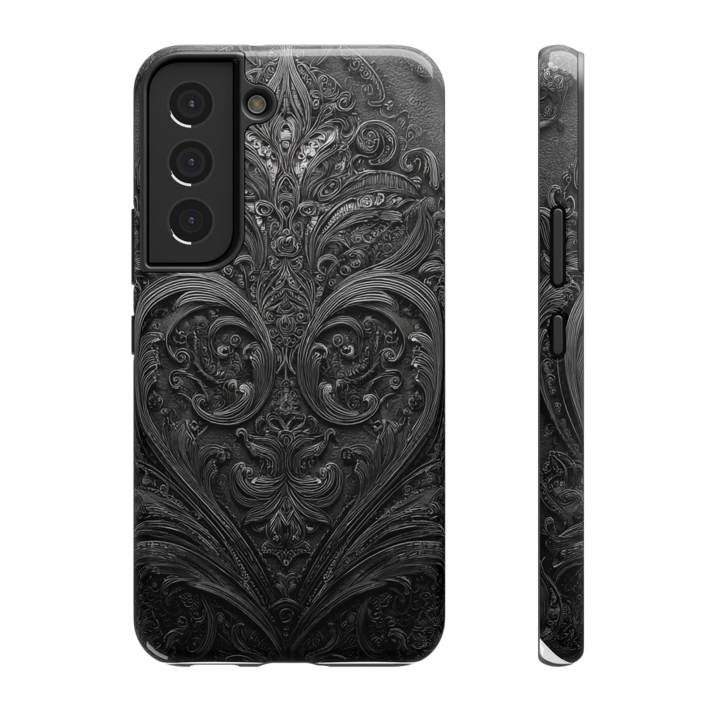 Phone Cases - Elegant Vintage Black Lace Design Printify