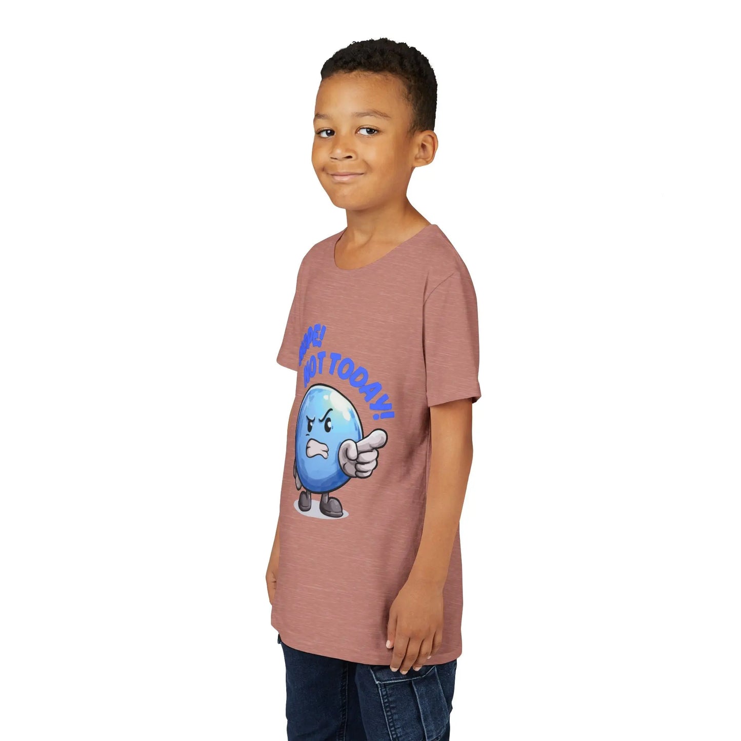 Funny Emoji Nope Not Today Youth Tee Printify