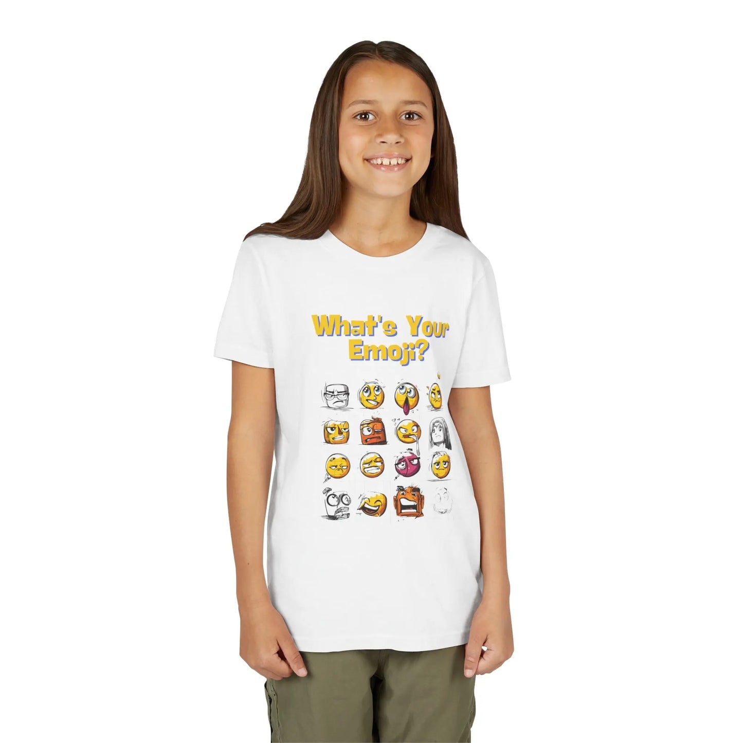 Youth Emoji T-Shirt: What's Your Emoji? Cute Summer Tee Printify
