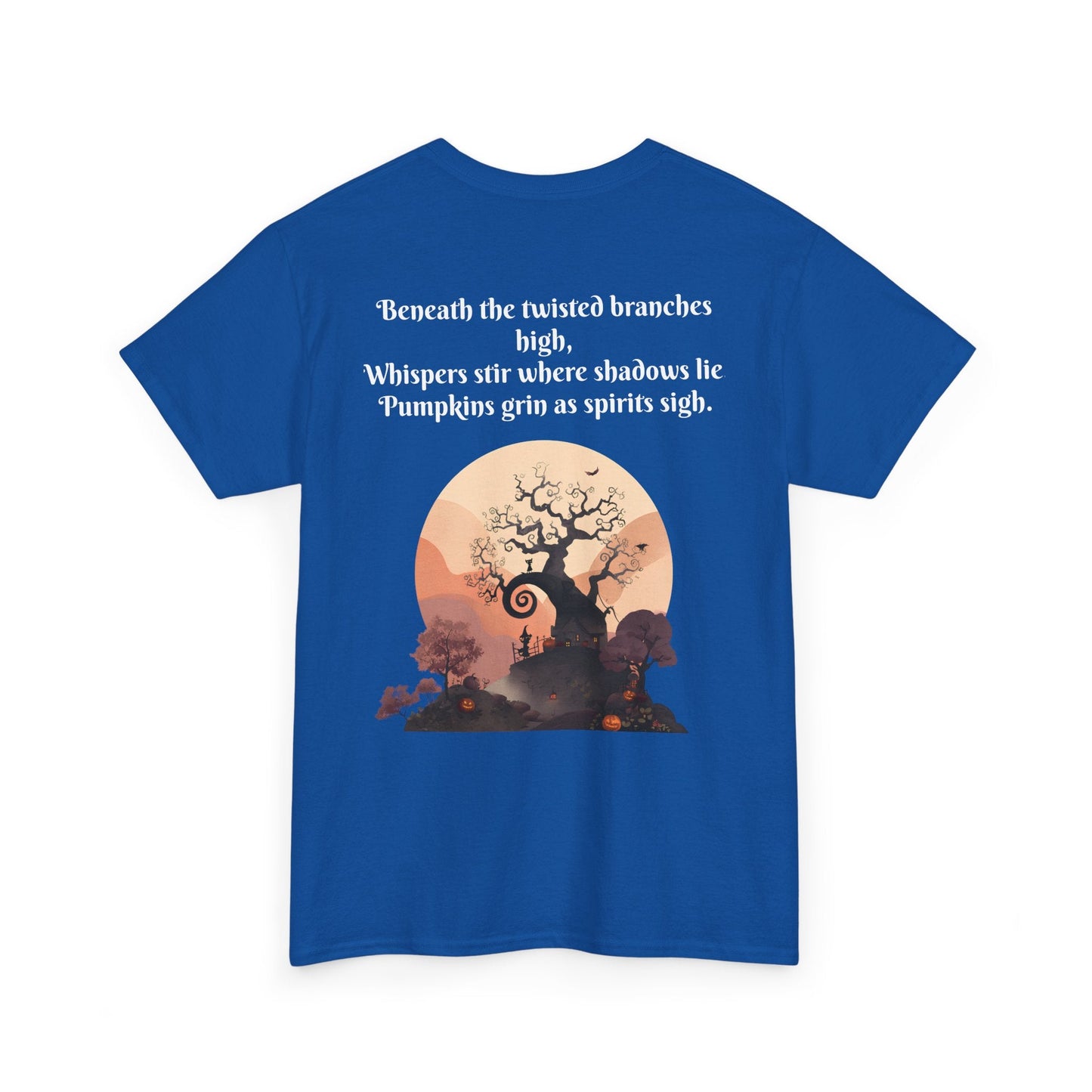 Spooky Sunset Tee, Halloween Shirt, Fall Apparel, Unisex Graphic Tee, Autumn Vibes, Cozy Casual Wear Printify