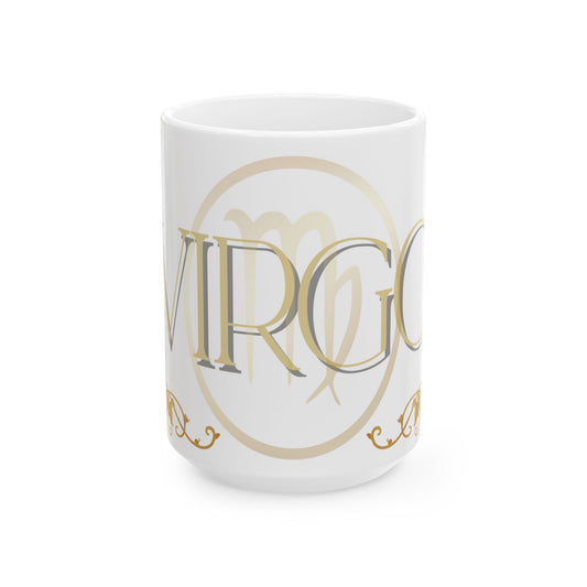 Virgo Zodiac Ceramic Mug - Astrology Gift for Her, Unique Birthday Present, Coffee Cup, Virgo Decor, Horoscope Lover