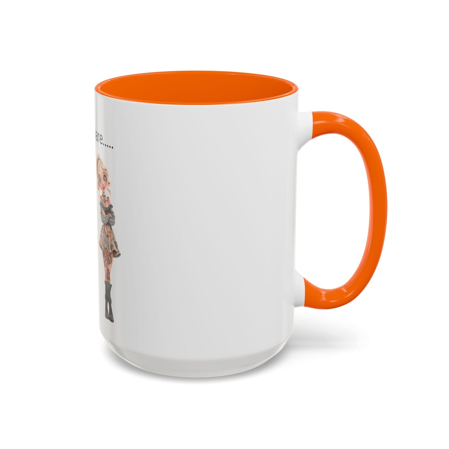 Funny IDGAF Mug, Sarcastic Coffee Cup, Design on (Front) Novelty Gift for Friends, Coworkers, 11oz, 15oz Printify