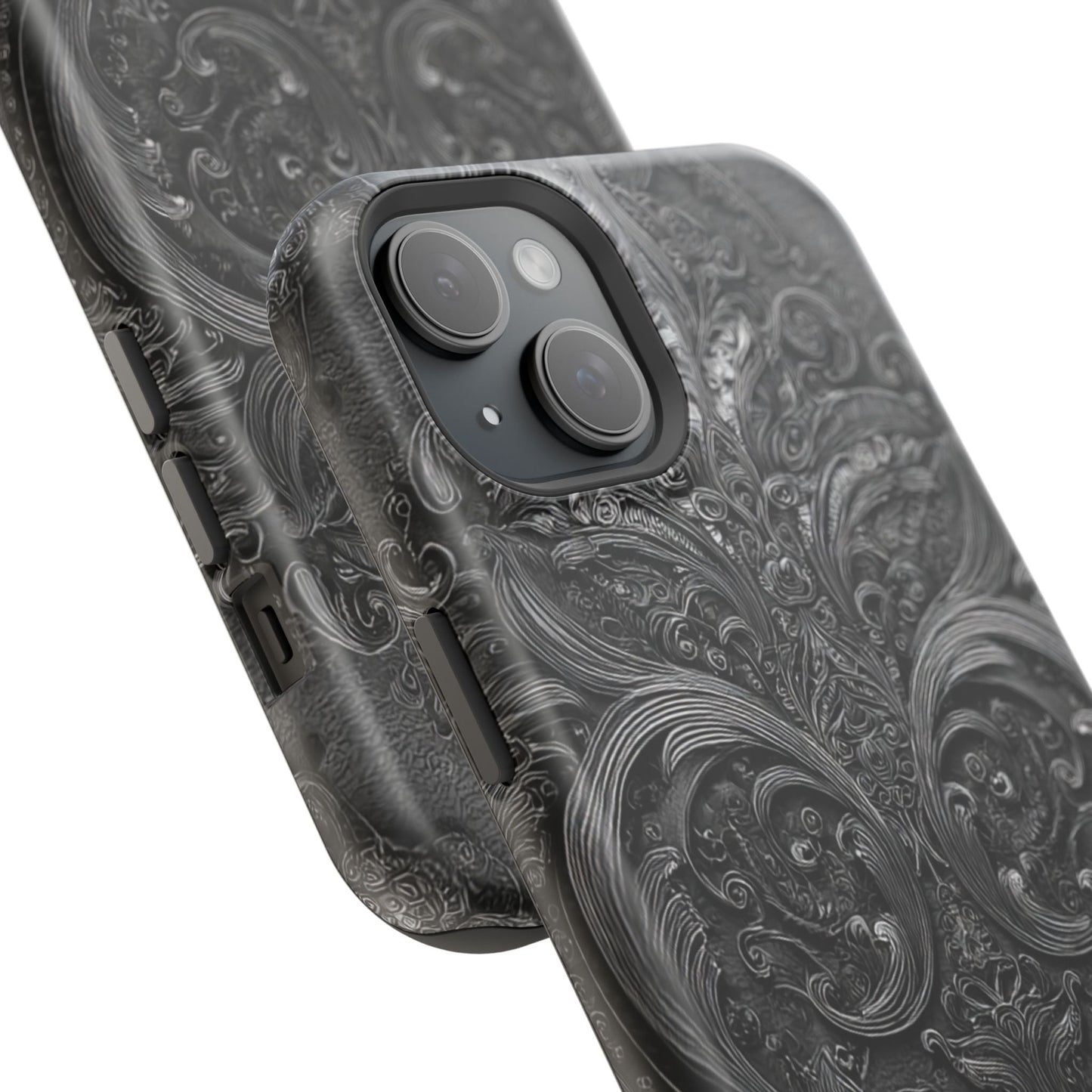 Phone Cases - Elegant Vintage Black Lace Design Printify