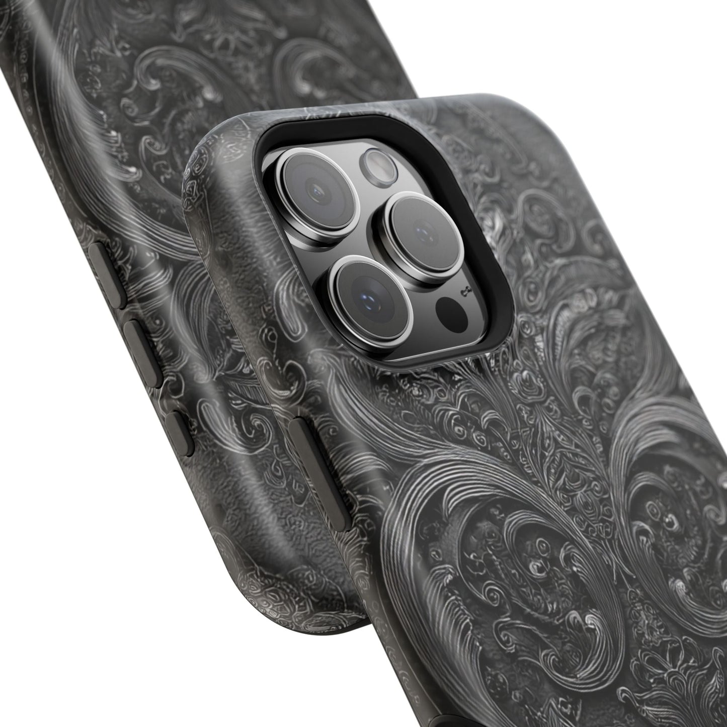 Phone Cases - Elegant Vintage Black Lace Design Printify