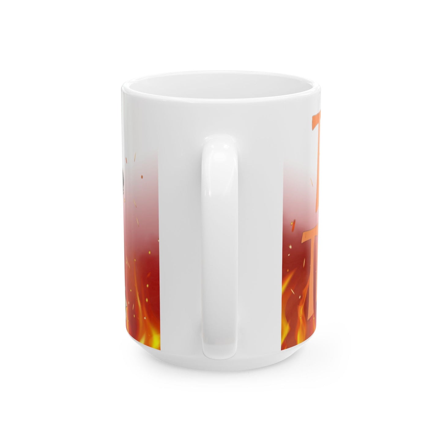 Halloween Themed Ceramic Mug - Trick or Treat Design, Cozy Gift, Spooky Decor, Fall Sipware, Festive Coffee Cup Printify