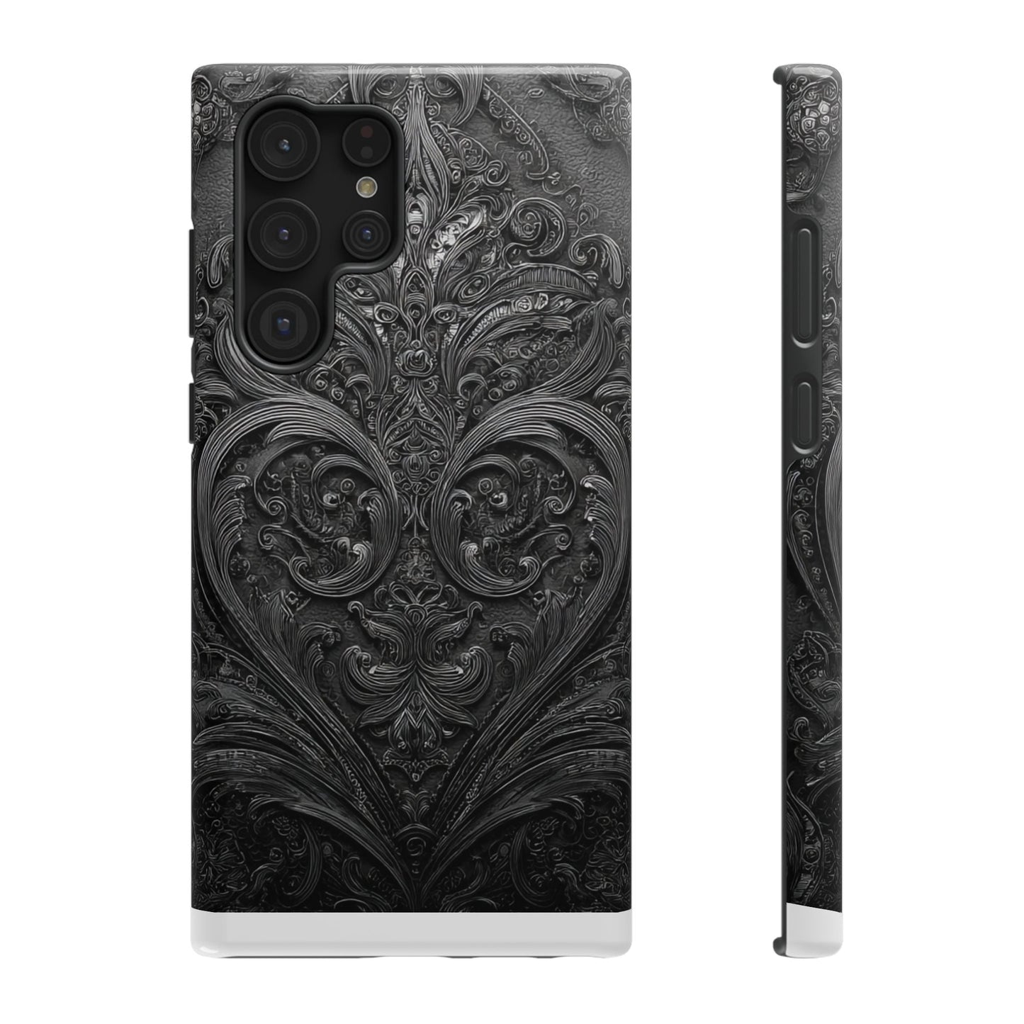 Phone Cases - Elegant Vintage Black Lace Design Printify